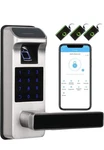 Harfo Smart Door Lock Fingerprint Keypad Bluetooth App Keyless Entry Alexa 5-N-1. Fixed Price $49.00.