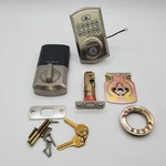 Kwikset Smartcode 260 Keyless Electronic Keypad Deadbolt, Satin Nickel. Fixed Price $19.95.