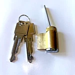Pella Hinged Patio 360 Ser Sliding Door Lock Cylinder Keys Chrome Faceplate. Fixed Price $25.10.