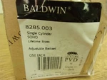 New Baldwin 8285.003 Single Cylinder Lifetime Brass *free Shipping*. Fixed Price $29.99.