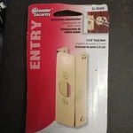 Defender Security 1-3/8 In. X 2-3/8 Brass Door Reinforcer U9566. Fixed Price $15.99.