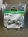 Defiant Hall And Closet Glass Door Knob 2-1/4" Inch Satin Brass Finish (1176). Fixed Price $8.00.