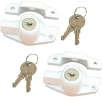 Qcaa Heavy Duty Keyed Sash Lock, Child-proof Security, White, 2 Pack. Fixed Price $19.97.