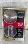 Locking Dead Bolt Ultra Security Exterior Key 283537 Round Nickel Grade Bxs. Fixed Price $17.59.