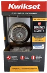 Kwikset Double Cylinder Deadbolt Smartkey & Microban Satin Nickel 99850-074. Fixed Price $38.99.