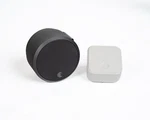 August Home, Matte Black Wi-fi Connected Smart Keyless Entry Door Lock. Fixed Price $59.00.