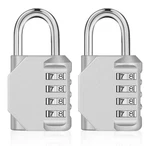 Zhege Combination Pack, 4 Digit Outdoor Padlock For 2P, Silver. Fixed Price $7.00.