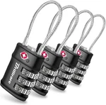 4 Pack Tsa Approved Luggage Locks, Combination Travel Cable Lock, 3-DIGIT Waterp. Fixed Price $21.86.