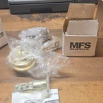 Deadbolt Mfs Supply Brass Entry Door Lock Set 67767 2 Keys Included. Fixed Price $15.00.