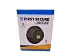 Schlage First Secure Bronze Deadbolt PD60716 Single Cylinder Keyed Lock New. Fixed Price $17.00.
