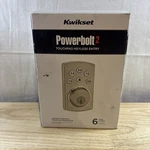 Kwikset Powerbolt 2 Touchpad Keyless Entry Satin Nickel 99070-101 Open Box. Fixed Price $29.99.