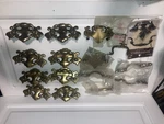 Vintage Lot Of Dresser Cabinet Drawer Brass Bail Pulls Grab Handle Gold New. Fixed Price $35.00.