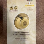 Vintage Baldwin Prestige Series Keyed Both Sides Round Deadbolt 93850-004 Nib. Fixed Price $31.00.