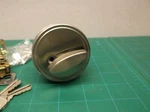 Faultless Single Cylinder Satin Nickel Deadbolt. Fixed Price $9.75.
