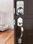 Zowill Keyless Lock Set Keypad Deadbolt 2 Handles - Satin Nickel. Fixed Price $49.10.