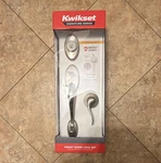 Kwikset Shelburne X Tustin Lever + Deadbolt Satin Nickel Smartkey Microban. Fixed Price $65.00.