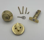 Defiant Single Cylinder Deadbolt Polished Brass. Fixed Price $9.99.
