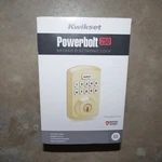 New Sealed Kwikset Powerbolt 250 10-BUTTON Keypad Polished Brass Deadbolt Lock. Fixed Price $50.99.