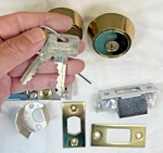 Assa High Security Deadbolt 6000DC 605 Twin Comp Kd 2-3/8"BS Dbl Cyl 50/545. Fixed Price $205.00.