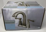 Oakbrook Verona Two Handle Lavatory Pop-up Faucet 4 In. Brushed Nick. Fixed Price $41.97.