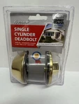 Guard Security Single Cylinder Deadbolt Polished Brass Door Lock New. Fixed Price $13.00.