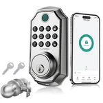 Lndu Fingerprint Keypad Smart Door Lock Handle Set Deadbolt Bluetooth App. Fixed Price $89.99.
