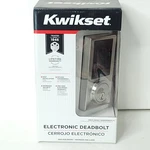 Kwikset Electronic Deadbolt Keyless Entry Touchscreen Nickel Smart Lock Silver. Fixed Price $59.49.