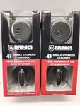 (lot Of 2) Brinks Single Cylinder Deadbolt Tuscan Bronze 23061-150. Fixed Price $29.00.