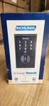 Schlage Century Matte Black Electronic Touchscreen Deadbolt With Thumbturn. Fixed Price $115.00.
