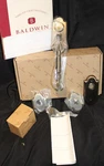 Baldwin Ashton Two-point Lock Handleset W/ Wave Lever Satin Brass & Black New!. Fixed Price $300.00.