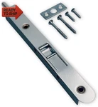 Qcaa Flush Bolt, 7", Solid Brass Face Plate, Polish Chrome, 1 Pack, Made In Taiw. Fixed Price $24.11.
