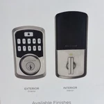 Kwikset Aura Keypad Bluetooth Door Lock Satin Nickel 99420-001. Fixed Price $89.95.