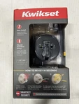 Kwikset 258RDT514S Uptown Low Profile Iron Round Single Cylinder Deadbolt, Black. Fixed Price $34.99.