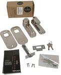 New Codelocks CL250K-SS Mechanical Tubular Latch W/ Key Override. Fixed Price $110.49.