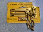 Nos! Vintage Solid Brass Chain Door Guard Plated Steel Shelby Metal. Fixed Price $15.95.