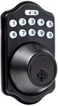 Amazon Basics Electronic Keypad Deadbolt Door Lock With 1 Pack, Oil Bronze. Fixed Price $60.99.