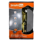 Simplicikey Electronic Deadbolt With Remote Keyfob, Keys And Keyless Entry.. Fixed Price $95.00.