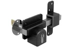 Gatemate Long Throw Lock, Euro Profile Keyed Alike Up To 2" Thick, Black. Fixed Price $141.82.