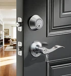 Keyed Alike Front Door Lever, Exterior & Single Cylinder Deadbolt Com. Fixed Price $70.61.