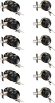 6-PACK Home Keyed Alike Entry Door Knob And Single Cylinder Deadbolt Combo Set. Fixed Price $144.69.