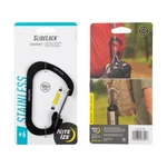 Softair Slidelock Carabiner Stainless Steel, Black - Size 6. Fixed Price $16.21.