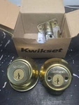 Kwikset 665-3S.DS Deadbolt With Smartkey, 660 Series Polished Brass. Fixed Price $19.75.