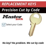 Master Padlock Replacement Key Cut To Code 2501-2750. Fixed Price $7.99.