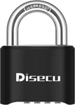 1 Pack Disecu Heavy Duty 4 Digit Combination Lock, Outdoor Waterproof Padlock Fo. Fixed Price $21.20.