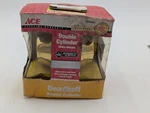 Ace Polished Brass Keyed Both Sides Deadbolt 5238464. Fixed Price $22.99.