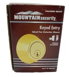 Mountain Security Keyed Entry Deadbolt Single Cylinder, Stainless Steel 3501-105. Fixed Price $9.00.