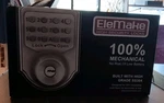 Elemake Keypad Deadbolt 100% Mecanical Code Or Silver New Sealed Box. Fixed Price $45.00.