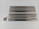 Qcaa Solid Brass Mail Slot, Interior Back Plate, 13" X 3.625"..... Fixed Price $31.00.