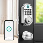 Keyless Entry Door Lock With Handle, App Control Front Set. Fixed Price $81.42.