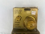 Nos Schlage Deadbolt Double Cylinder Bright Brass 2-3/4" Basket B162N 605. Fixed Price $49.99.